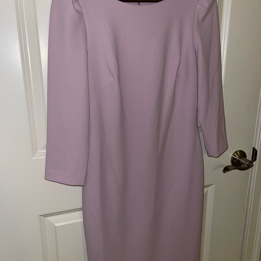 Calvin Klein Lavender Long Sleeve Dress